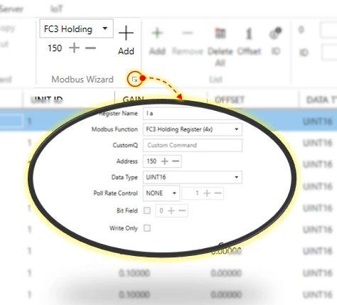 How to use Modbus Wizard to configure Modbus Monitor Point