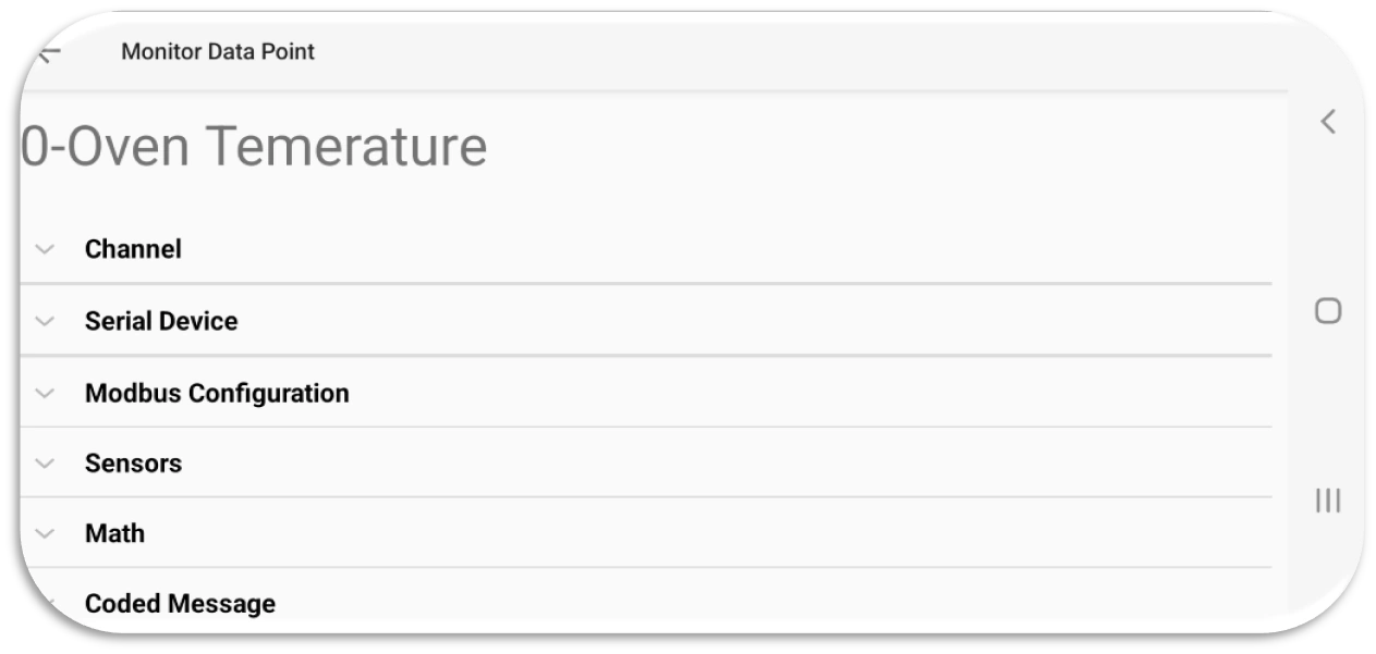 Monitor Point Configuration